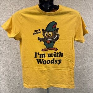 Yellow Graphic Tee - I'm with Woodsy